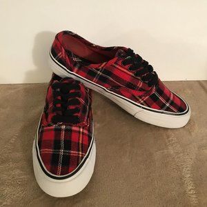 Tartan Plaid Canvas Sneakers